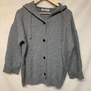 MISSLOOK Gray Cardigan Sweater Size 3X